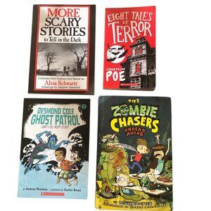 Kids Spooky Books:More Scary Stories to Tell in the Dark +3 more books